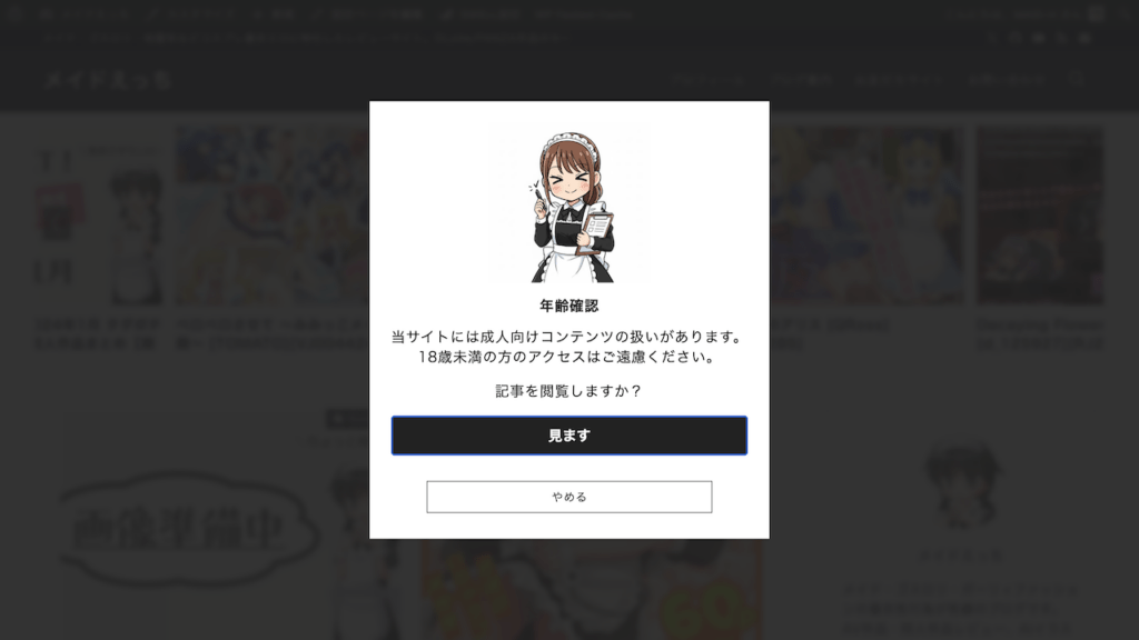 MHT Entry Confirm 表示例